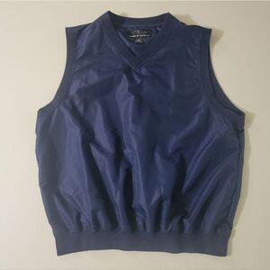 Page & Tuttle Men's Navy Windbreaker Sleeveless Golf Vest